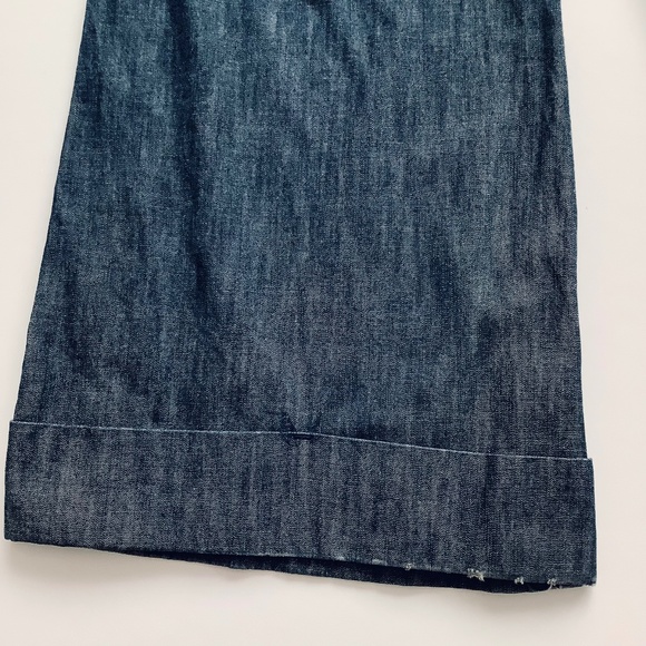 Y2K Blue Denim Wide Leg Flared Trouser Jeans - Picture 6 of 8